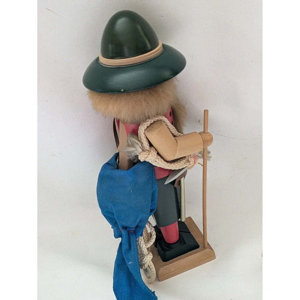 Steinbach Mountain Alpine Climber Nutcracker Rope Axe Pole Germany 14.5 Inch